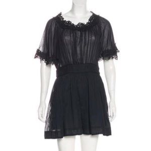 ÉTOILE ISABEL MARANT PLEATED MINI DRESS - M